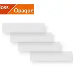 Lot de 4 bande de protection opaque 11x48cm - transparent