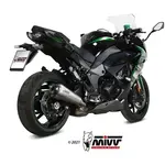 Silencieux MIVV Delta Race inox brossé/carbone - Kawasaki Ninja 1000 sx