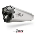 Silencieux MIVV Delta Race inox brossé/carbone - Kawasaki Ninja 1000 sx