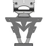 Support de plaques V PARTS - Kawasaki Z650 RS