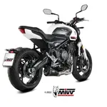 Ligne complète MIVV Delta Race Steel Black/carbone - Triumph Trident 660