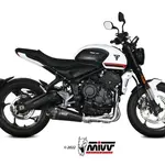 Ligne complète MIVV Delta Race Steel Black/carbone - Triumph Trident 660