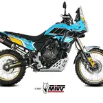 Silencieux MIVV Dakar Slip-On acier inoxydable noir - Yamaha Ténéré 700 19-22