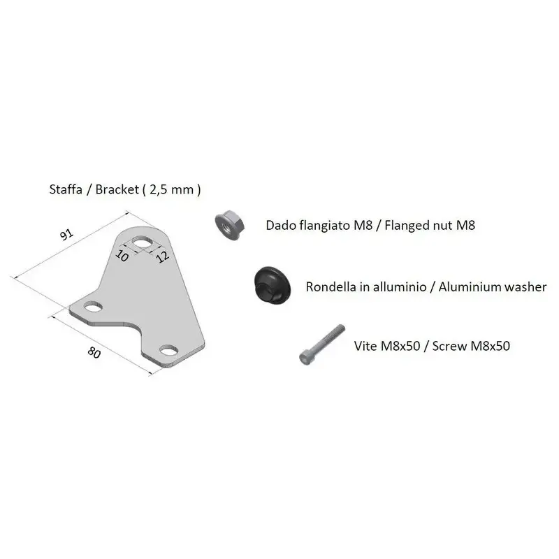 Kit de montage MIVV pour silencieux Speed Edge