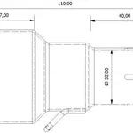 Tube de raccordement MIVV 55   32 mm