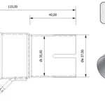 Tube de raccordement MIVV 55   35 mm