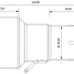 Tube de raccordement MIVV 55   35 mm