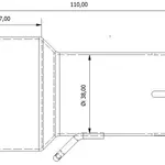 Tube de raccordement MIVV 55   38 mm