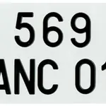 10 plaques d&#039;immatriculation PVC PRO PLAQUES FNI type F 210x130