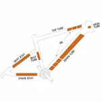 Kit M protection adhésive pour cadre de vélo ALGIS Opaque - transparent