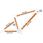 Kit L protection adhésive pour cadre de vélo ALGIS Opaque - transparent