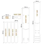 Kit XL protection adhésive pour cadre de vélo ALGIS Opaque noir