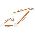 Kit XL protection adhésive pour cadre de vélo ALGIS Opaque blanc