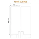 Kit protection adhésive pour protection de fourche vélo ALGIS Opaque blanc