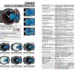 RX2NR+ Tachometer with thermometer and temp. alarm - shiftlight