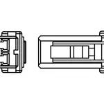 Câble adaptateur HIGHSIDER mini clignotant, Harley