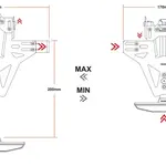 Support de plaque HIGHSIDER Akron-RS Pro - Suzuki GSX-S 1000/GSX-S 1000 F