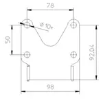 Support de plaque HIGHSIDER universel type 1