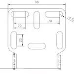 Support de plaque HIGHSIDER universel type 1