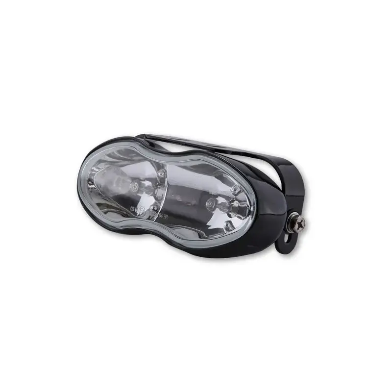 Eclairage SHIN YO Feu de route/feu de brouillard noir verre clair 2x H3 55W