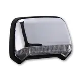 Feu arrière à LED chromé verre clair