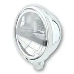 Phare à LED 5 HIGHSIDER 3/4&quot; Bates Style type 5 noir chromé, lunette noire, fixation inférieure.