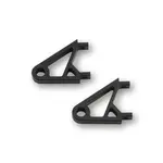 Jeu de support de phare HIGHSIDER XS - anodisé noir, la paire