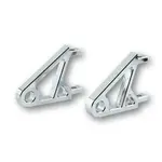 Jeu de support de phare HIGHSIDER CNC XS, chromé, la paire