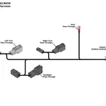 Adaptateur câble DENALI DialDim Plug &amp; Play - Kawasaki KLR 650