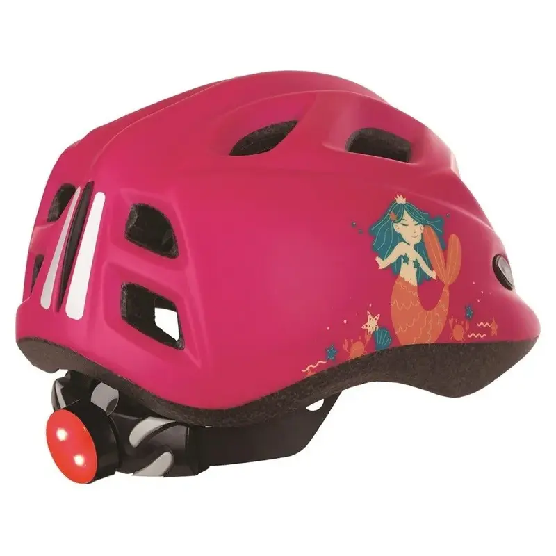 Casque pour enfants Mermaid avec lumière POLISPORT Led taille XS 45/52 cm