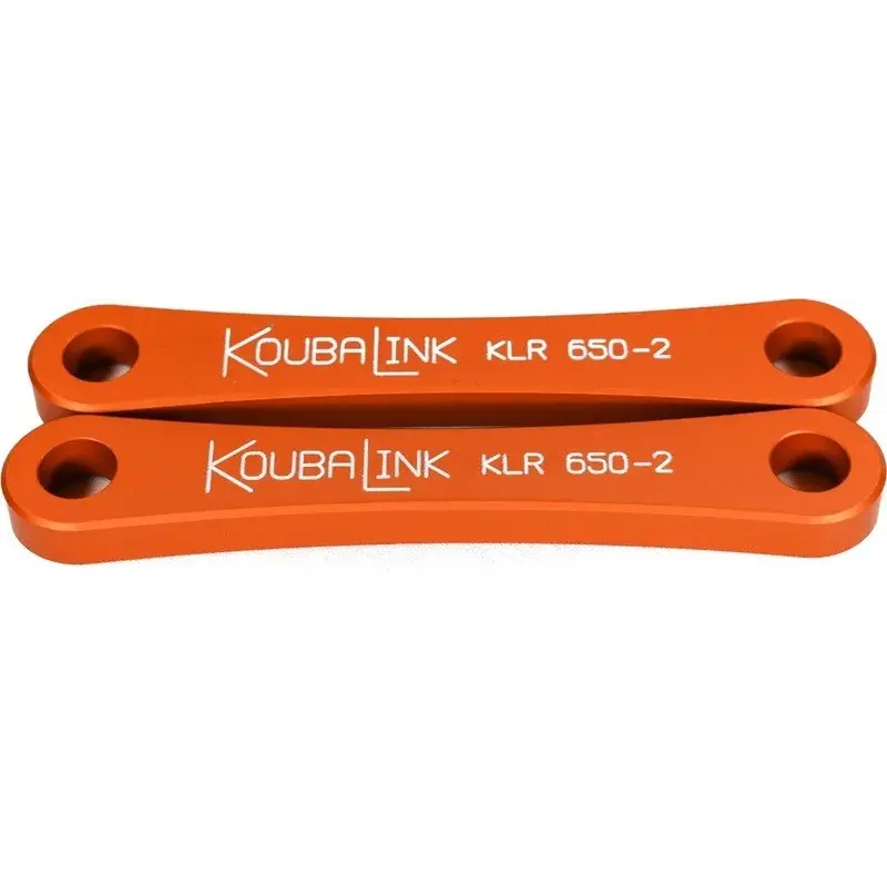 Kit de rabaissement de selle KOUBALINK (50.8 mm) orange - Kawasaki KLR650