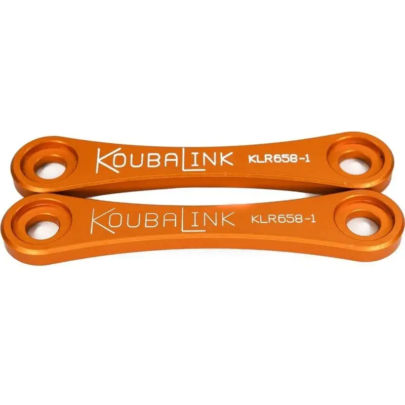 Kit de rabaissement de selle KOUBALINK (31.8 mm) orange - Kawasaki KLR650