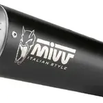 Silencieux MIVV universel X-M1 acier inoxydable noir - Côté droit