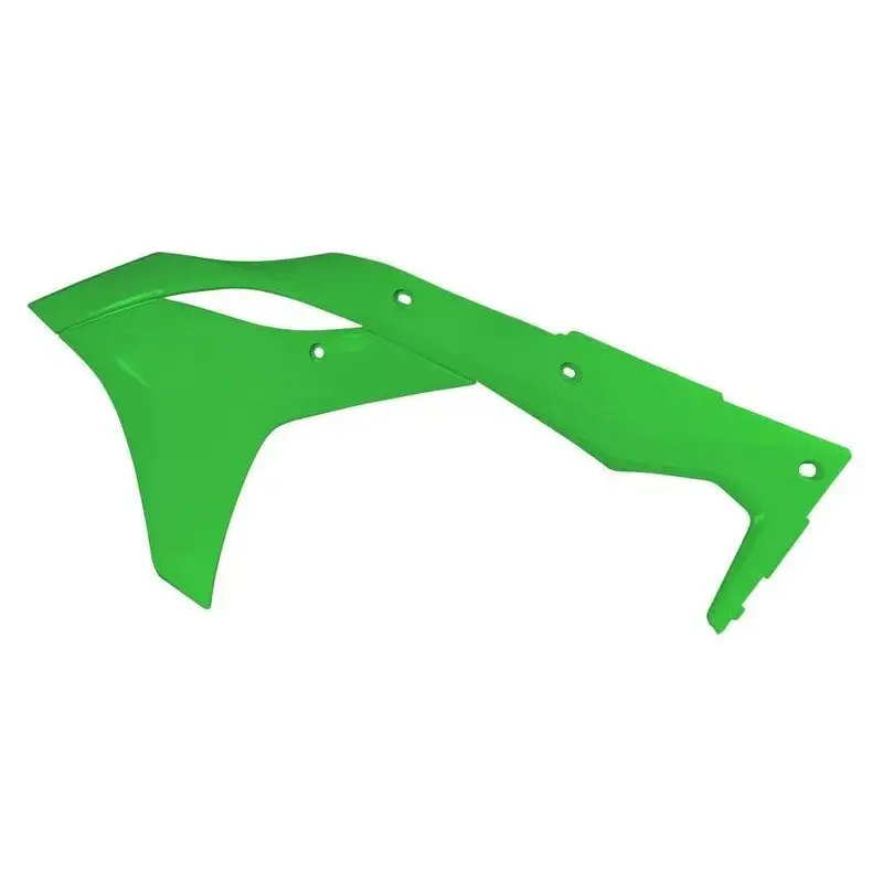 Ouïes de radiateur RACETECH vert Kawasaki KX250F