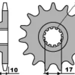 Pignon PBR acier anti-boue 2074 - 520