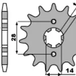 Pignon PBR acier standard 2107 - 420