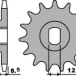 Pignon PBR acier standard 2240 - 415
