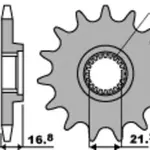 Pignon PBR acier standard 443 - 520