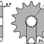 Pignon PBR acier standard 565 - 520