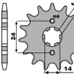 Pignon PBR acier standard 2153 - 420