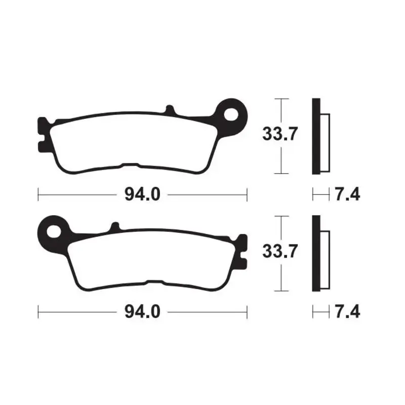 Plaquettes de frein TECNIUM MX/ATV métal fritté - MOR465
