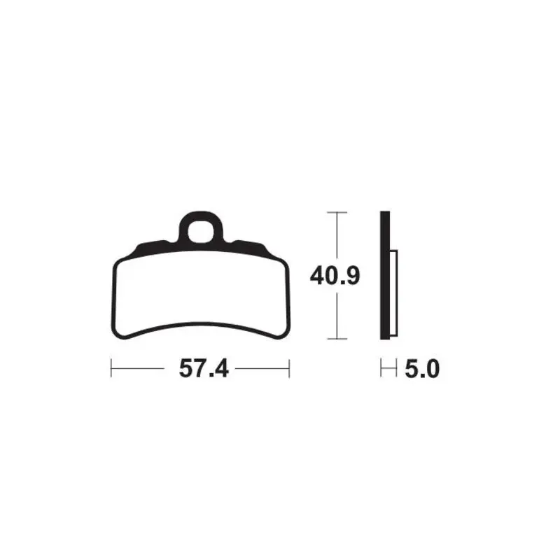 Plaquettes de frein TECNIUM métal fritté - MOR463