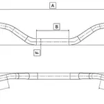 Guidon bas pliant DOMINO - Ducati Monster