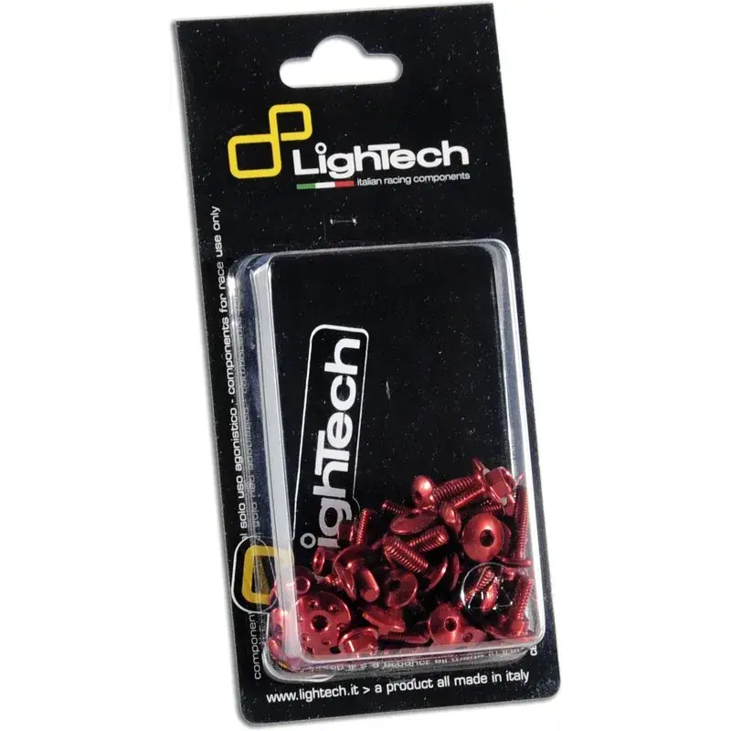 Kit vis de moteur LIGHTECH ergal rouge - Aprilia RS660