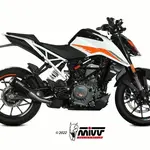 Silencieux MIVV MK3 Slip-On acier inoxydable noir - KTM 125 / 390 Duke