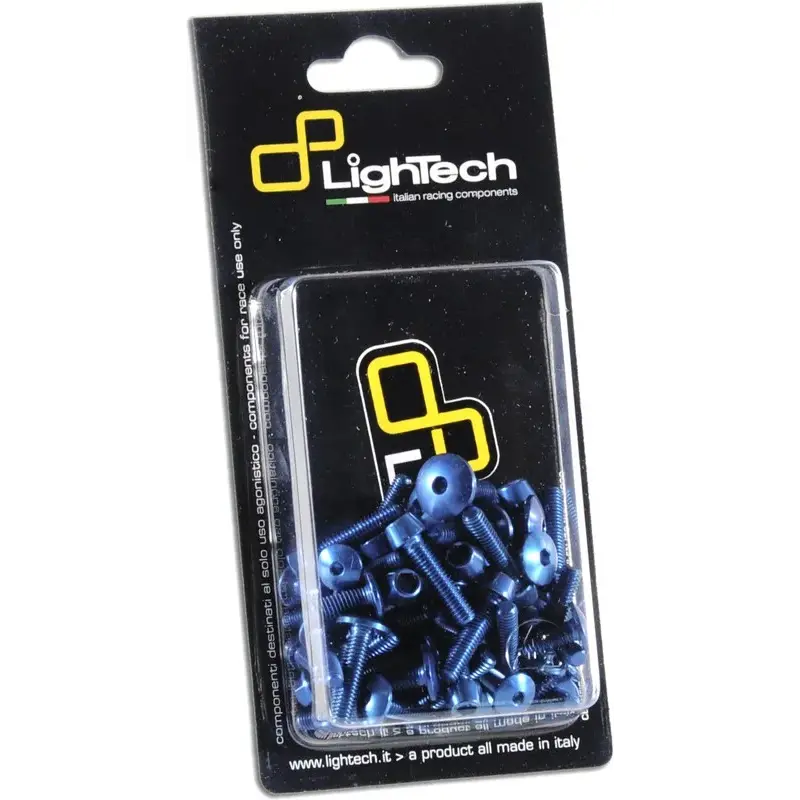 Kit vis de cadre LIGHTECH ergal bleu - Triumph Speed Triple 765R / RS