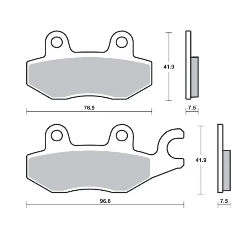 Plaquettes de frein TECNIUM Professional Racing métal fritté - MSR455