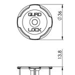 Support mural adhésif QUAD LOCK