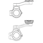 Support de smartphone moto QUAD LOCK PRO - fixation guidon
