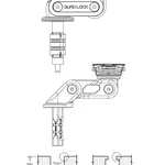 Support de montage QUAD LOCK Pro colonne de direction